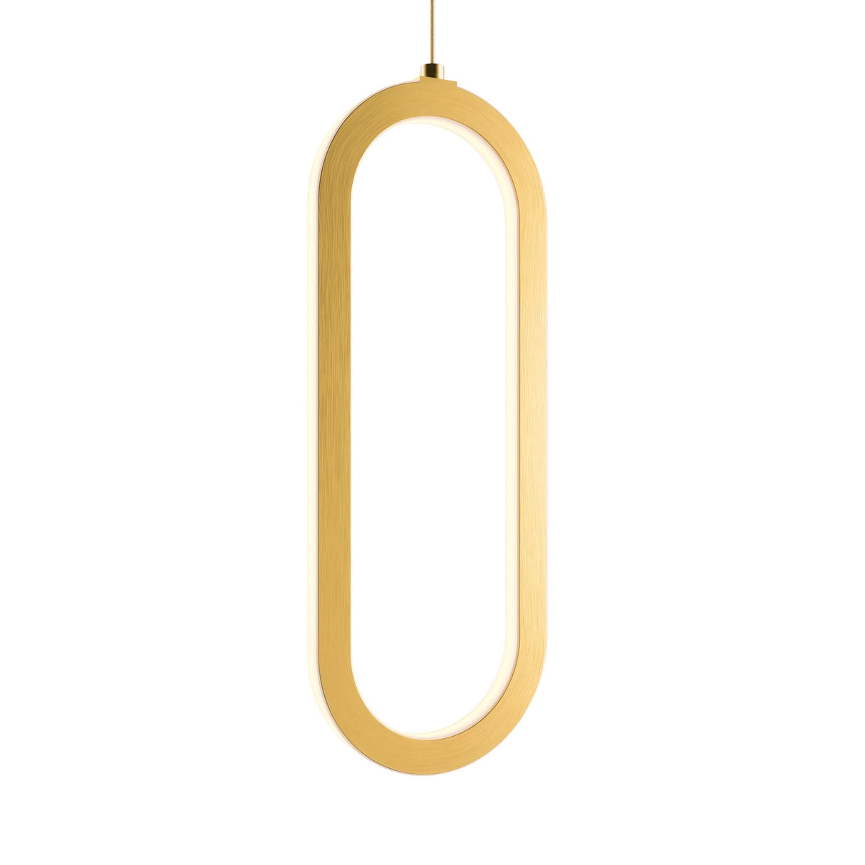 DALS FPD-CC-GD Single Vertical Oblong Pendant 16''