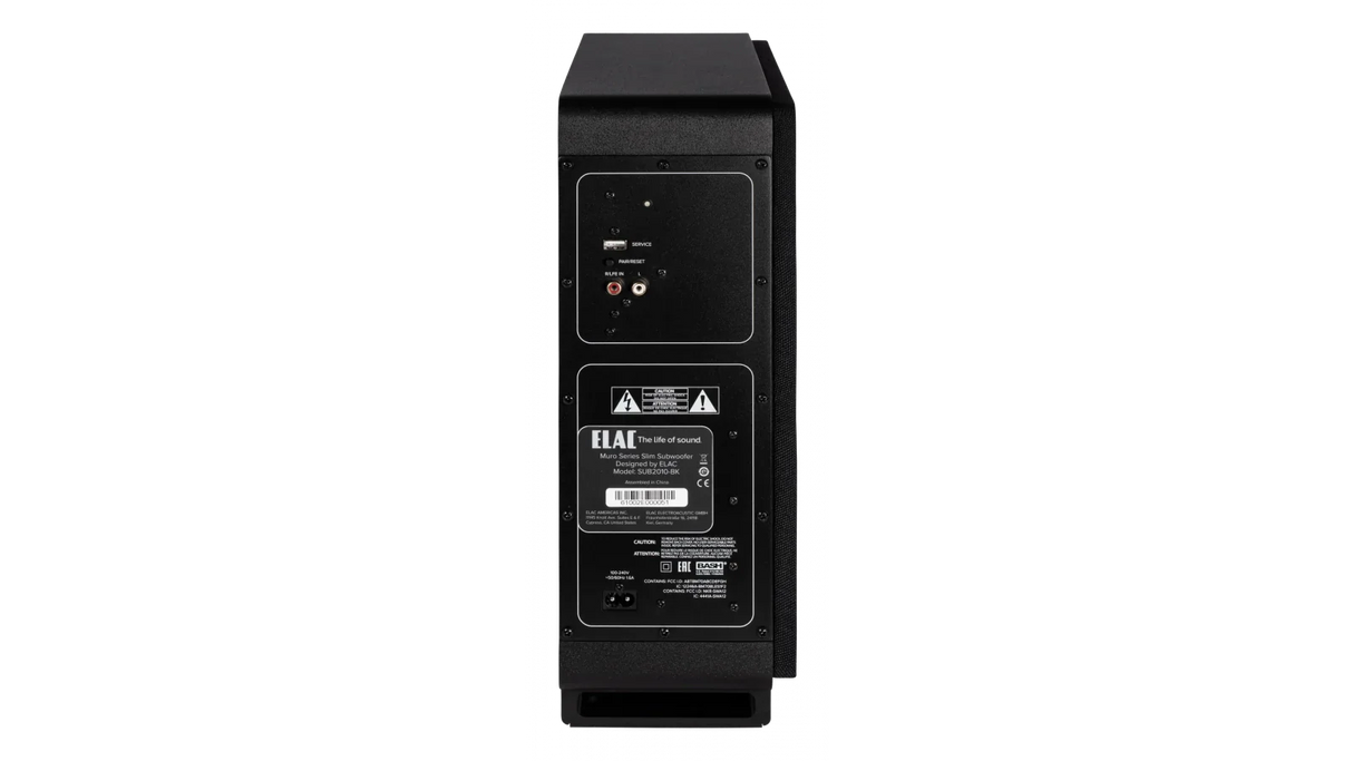 Elac Muro 8" 125W Thin Powered Subwoofer - Black, Each