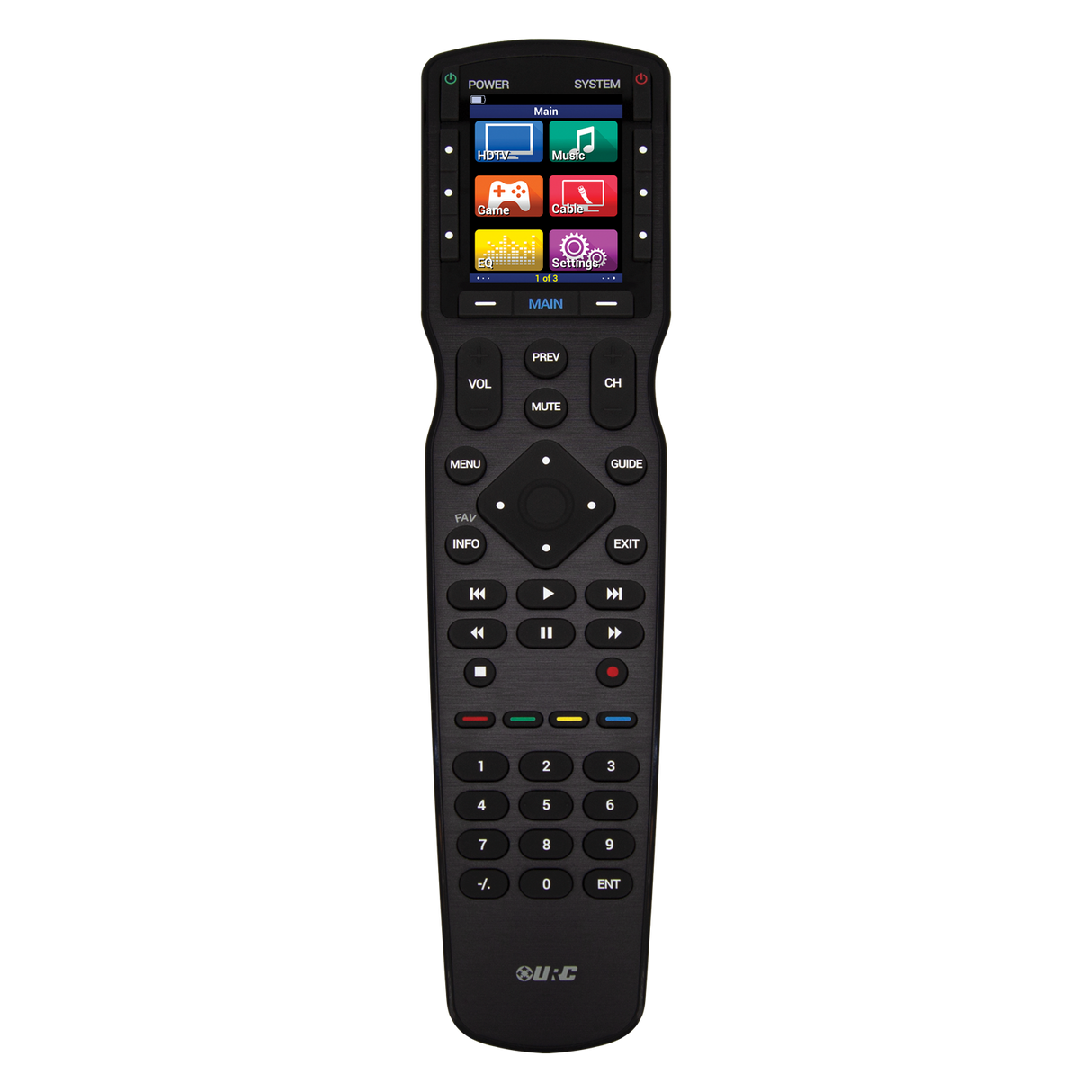 URC MX-490 Remote Control 2" Color LCD IR/RF Hard Buttons