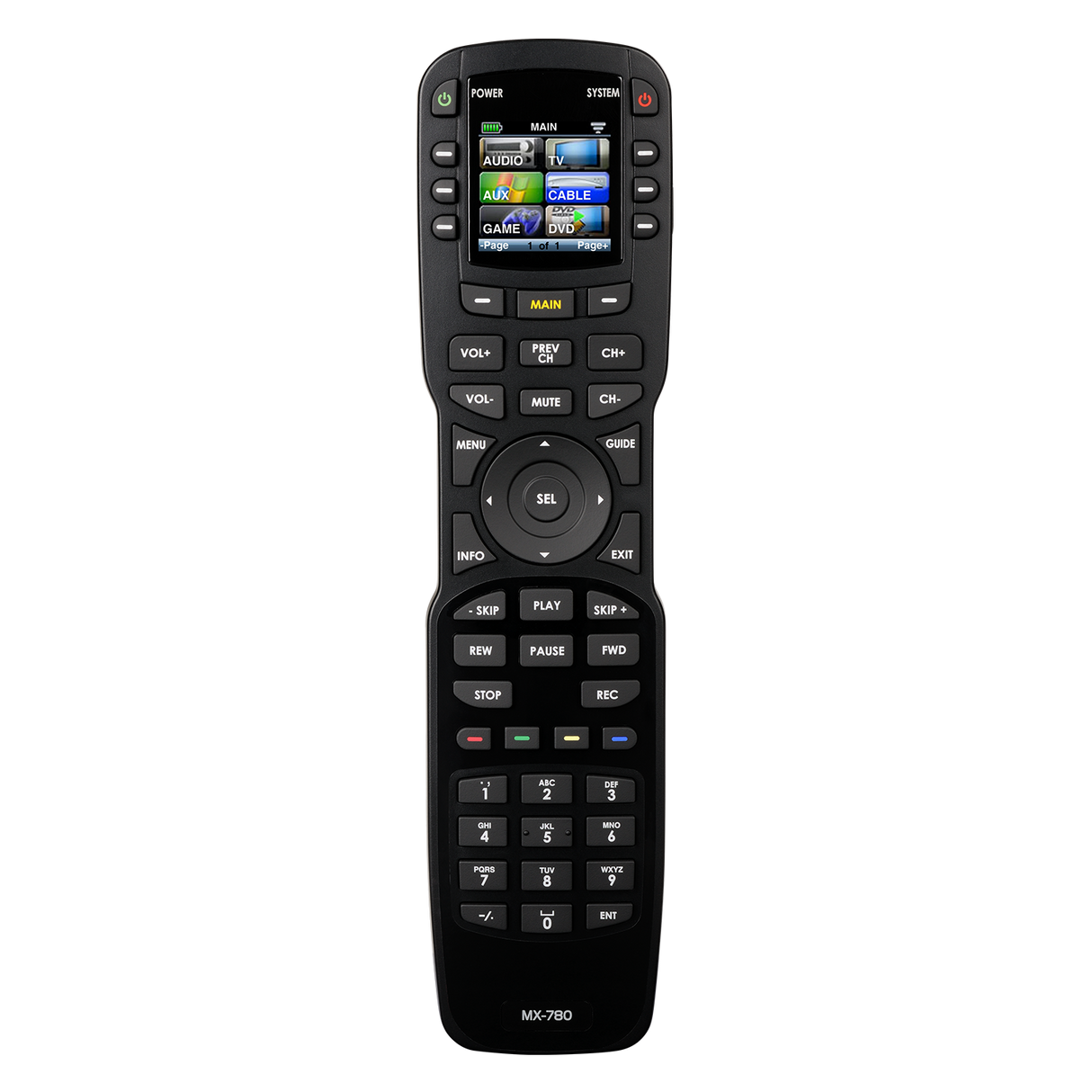 URC MX-780i Remote Control 1.5" Color LCD IR/RF Hard Buttons (433 MHz)