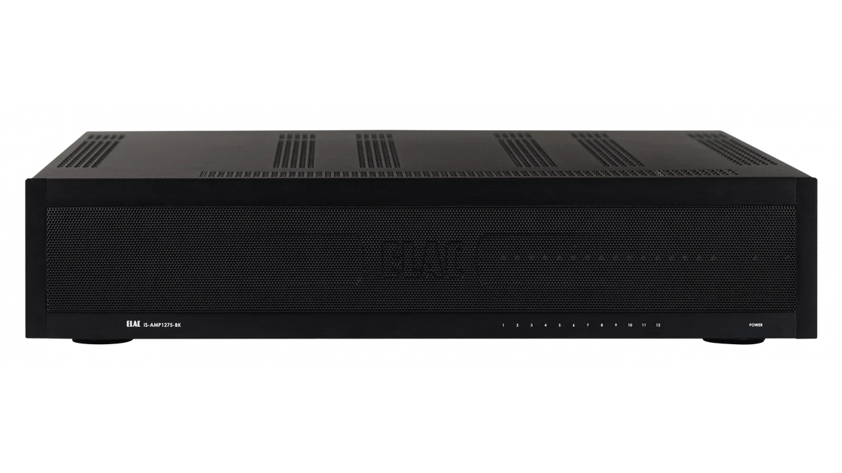 Elac IS-AMP1275-BK Integrator 12 x 75W Multi-Zone Amplifier - Black, Each