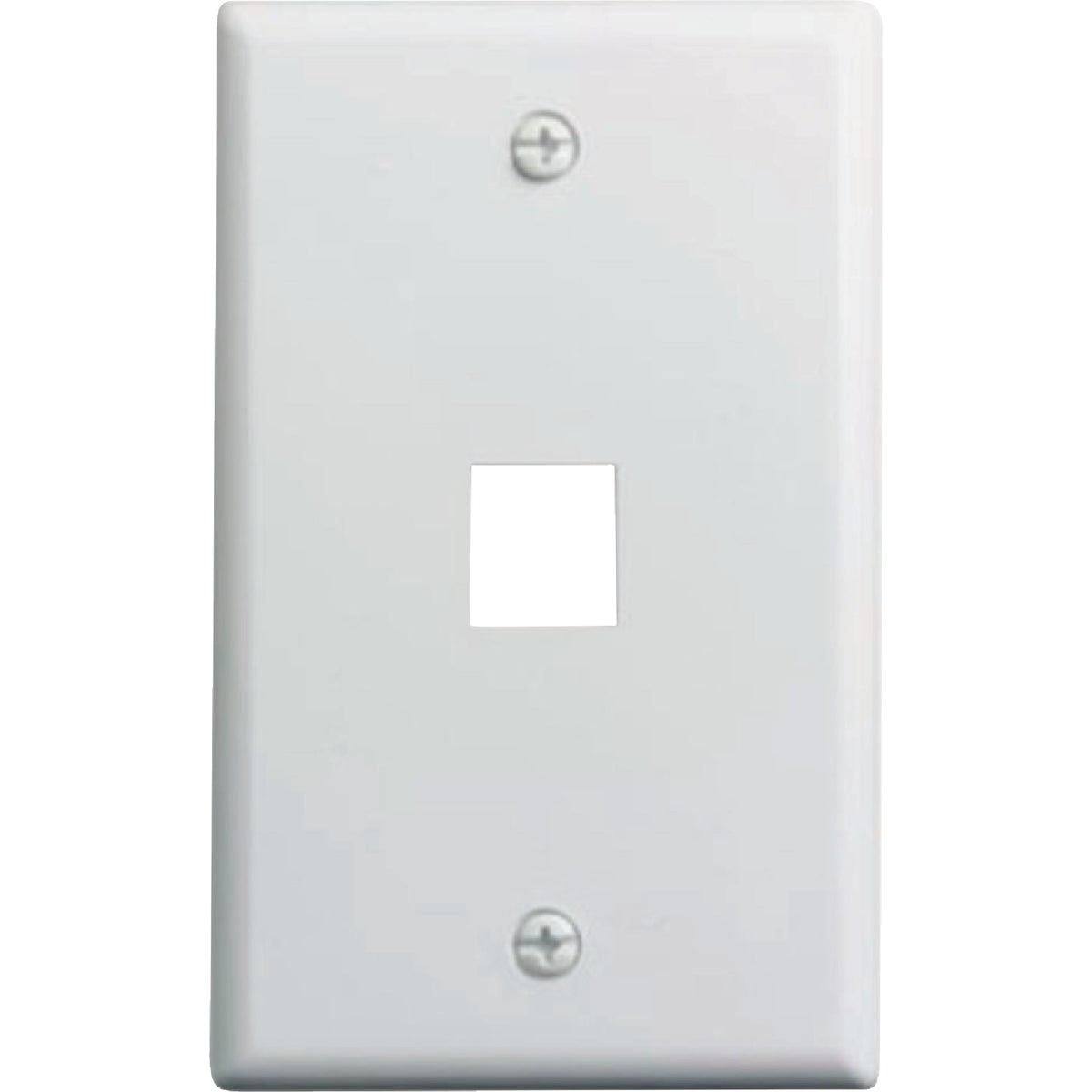 On-Q F3401WHV1 1-PORT KEYSTONE WALL PLATE WHITE