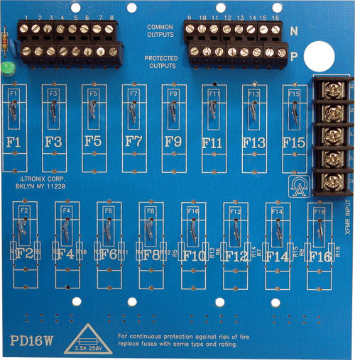 Altronix PD16WCB 16 PTC Output Power Distributi