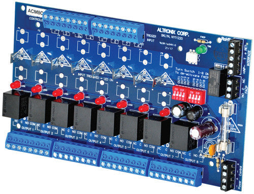 Altronix ACM8CB 8 CHANNEL CONTROLLER W/BKRS