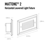 Diode MATTONE 2 Step Light - Vertical Louvered, Bronze