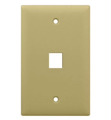 On-Q WP3401IV 1G WALL PLATE 1 PORT IV (M10)