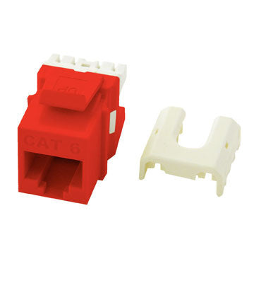 On-Q WP3476RE KEY: CAT 6 QC A/B KEYSTONE CON RED(M10)