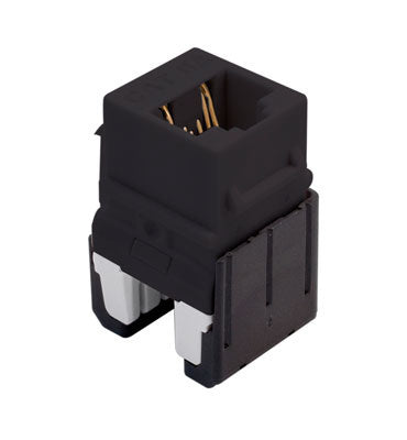 On-Q WP346ABK KEY: CAT6A QC RJ45 KYSTNE CON BK(M10)