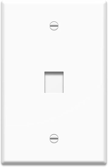 On-Q WP3301WH10 10 PK JUMBO WALL PLATE, 1-PORT, WH