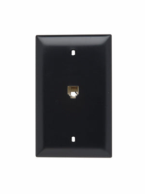 On-Q TPTE1BK TELE 4 CONDUCTOR 1G TP PLATE BK