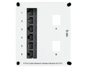 On-Q AC1012 SW: 6PT CAT5E NTW INTERF MOD W/2KEY OPEN