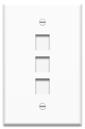 On-Q WP3303WH SGL GANG OVERSIZED WP 3 PORT WH