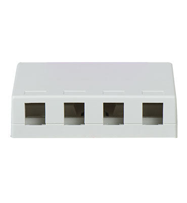 On-Q WP3504WH FOUR PORT SURFACE BOX - WH