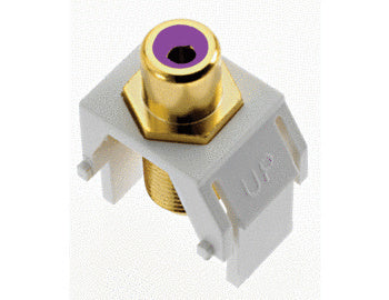 On-Q WP3466WH KEY: PURPLE RCA TO F-CONNECTOR WH (M20)