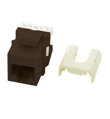 On-Q WP3476BR KEY: CAT 6 QC A/B KEYSTONE CON BR (M10)