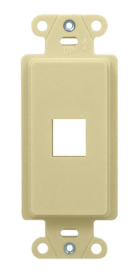 On-Q WP3411LA DECOR OUTLET STRAP 1 PORT LA (M10)