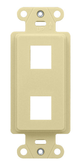 On-Q WP3412LA DECOR OUTLET STRAP 2 PORT LA (M10)