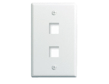 On-Q WP3402IV 1G WALL PLATE 2-PORT IV (M10)