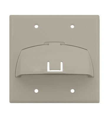 On-Q WP9002WH DOUBLE GANG HINGED BULL NOSE WP WH
