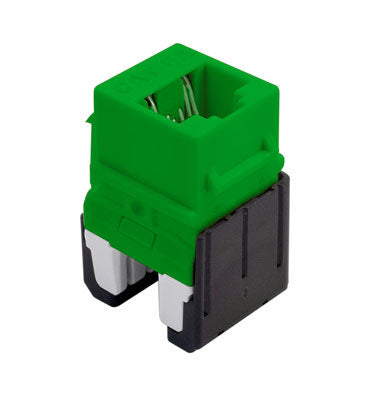 On-Q WP346AGN KEY: CAT6A QC RJ45 KYSTNE CON GRN(M10)