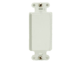 On-Q WP3410WH DECOR OUTLET STRAP BLANK WH (M10)
