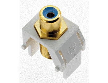 On-Q WP3464WH KEY: BLUE RCA TO F-CONNECTOR LA (M20) WH