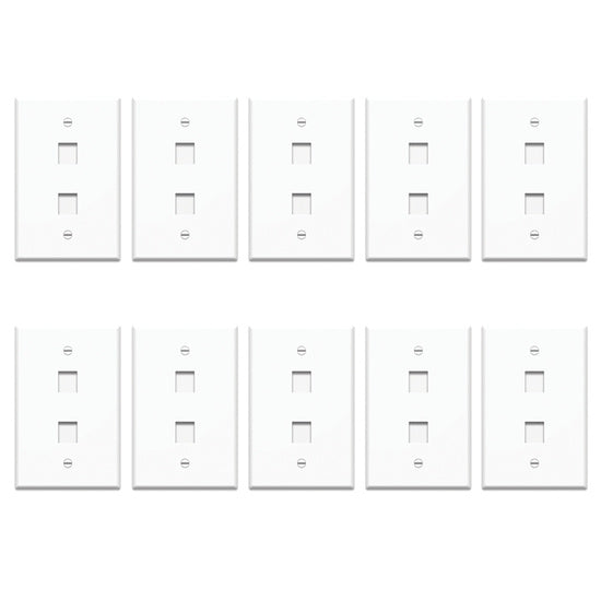 On-Q WP3302WH10 10 PK JUMBO WALL PLATE, 2-PORT, WH