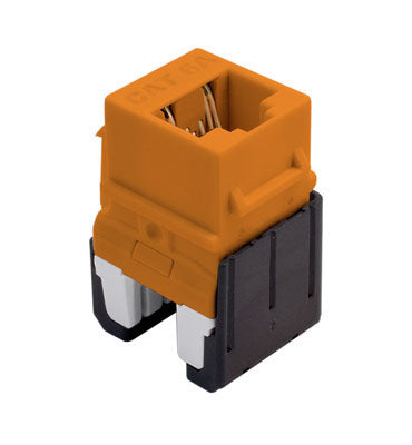 On-Q WP346AOR KEY: CAT6A QC RJ45 KYSTNE CON OR(M10)