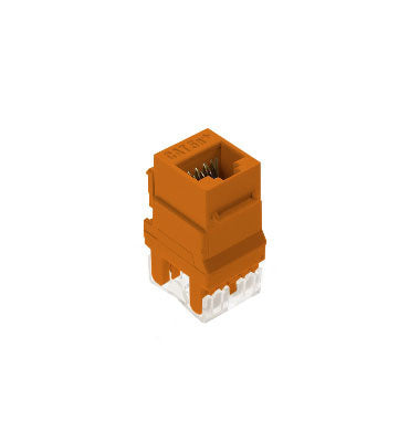 On-Q WP3450OR KEY: CAT5E RJ45 T568 A/B CNCTR ORG (M20)