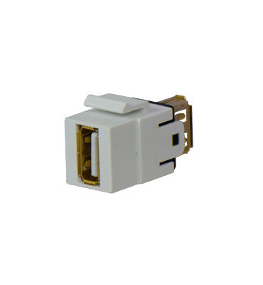 On-Q WP1220WH KEY: USB 2.0 A/A COUPLER INSERT, WH