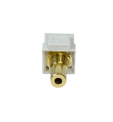 On-Q WP1215WH KEY: 3.5MM STEREO COUPLER INSERT, WH