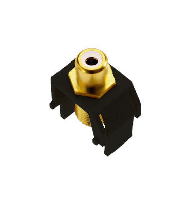 On-Q WP3461BK KEY: WHITE RCA TO F-CONNECTOR BK (M20)