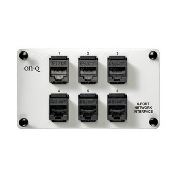 On-Q AC1000 SW: 6 PORT NETWRK INTERFACE W/MOD JACKS