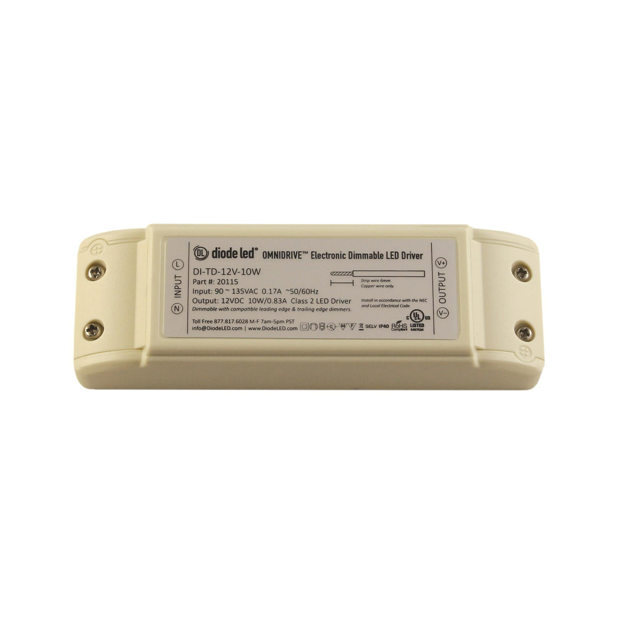Diode OMNIDRIVE® Electronic Dimmable Drivers