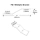 Earthquake PB-1 "S" shaped platform bracket for Q10B - Amplifies the Q10B transducer effect EACH