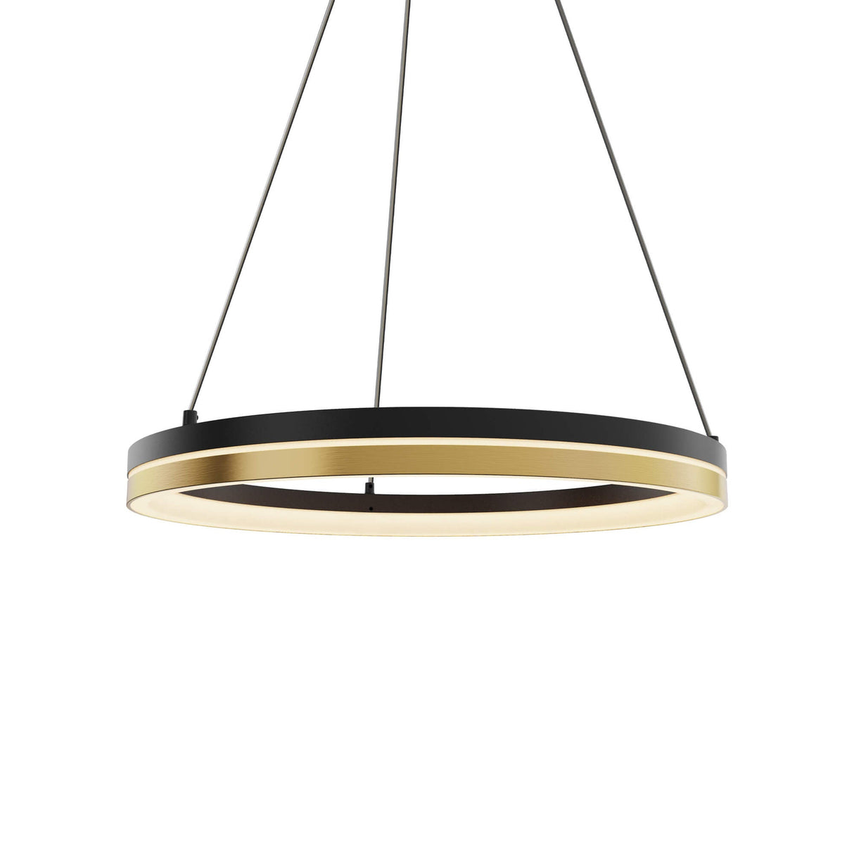 DALS PDR14-CC-BG 14 Inch Pendant Double-Ring LED Semi-Flush