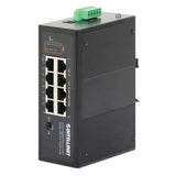 Intellinet 561624 Industrial PoE-Powered 8-Port Gigabit Switch with PoE Passthrough