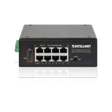 Intellinet 561624 Industrial PoE-Powered 8-Port Gigabit Switch with PoE Passthrough