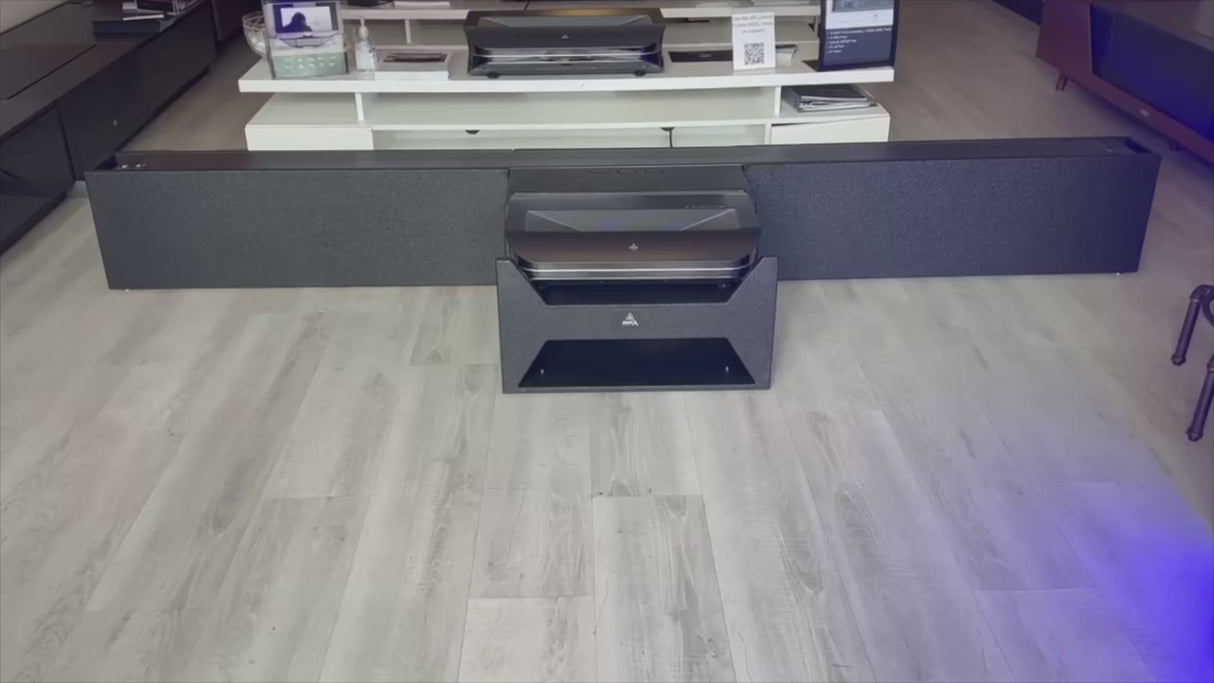 Defined Designs Station KD (100"-120") UST Projector and Self Rising Screen Furniture - Knock Down packaging