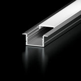 Diode Channel Bundle, RECESSED, Frosted Cover, End Cap Pairs, Mounting Hardware