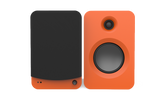Kanto RENMO 200W Powered Bookshelf Speakers with HDMI ARC, USB-C, and Bluetooth 5.3 - Matte Orange, Pair