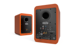 Kanto RENMO 200W Powered Bookshelf Speakers with HDMI ARC, USB-C, and Bluetooth 5.3 - Matte Orange, Pair