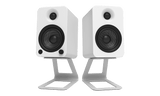Kanto SE4W Elevated Desktop Speaker Stands for Midsize Speakers - White