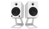 Kanto SE6W Elevated Desktop Speaker Stands for Large Speakers - White