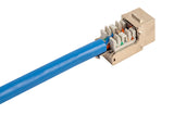 Vertical 303-J2637/C6AS CAT6A Shielded Data Grade Keystone Jack 360° Degree 8×8 Conductors