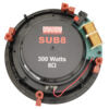Earthquake SUB8 8" INCEILING/IN-WALL SUB- WITH ROUND & SQUARE GRILLS-PER EACH